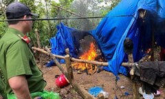 Truy quét hàng loạt điểm khai thác vàng trái phép ở thủ phủ vàng Bồng Miêu