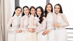 Minh Tú, Khánh Vân, Chế Nguyễn Quỳnh Châu... làm phù dâu cho Á hậu Thùy Dung