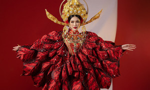 Á hậu Phương Anh lộng lẫy trong trang phục dân tộc tại Miss International 2022