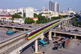 Metro Nhổn - Ga Hà Nội chạy thử nghiệm 8 đoàn tàu