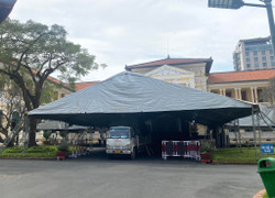 TAND TP.HCM căng bạt, chờ đón 4.300 bị hại tới phiên xử vụ án Công ty Alibaba