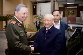 Tổng Bí thư Nguyễn Phú Trọng dự hội nghị Đảng ủy Công an Trung ương