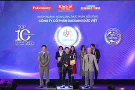 Xúc xích Đức Việt lọt top 10 sản phẩm - dịch vụ tin dùng Việt Nam 2022