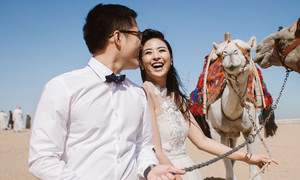 Bộ ảnh cưới giấu kín suốt 5 năm của Hoa hậu Ngọc Hân