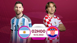 Lịch thi đấu World Cup 2022 hôm nay 13/12: Argentina vs Croatia