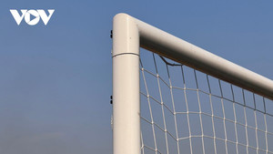 Khung thành sân Mỹ Đình được gia cố trước trận Việt Nam vs Malaysia