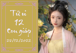 Tử vi vui 12 con giáp hôm nay thứ Tư ngày 28/12: Sửu nóng nảy, Ngọ phải tự lực