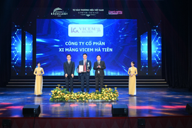 Xi măng Vicem Hà Tiên lọt Top 10 'Thương hiệu Việt Nam xuất sắc' năm 2022