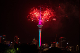 New Zealand đón năm 2023 với màn trình diễn pháo hoa rực rỡ