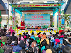 Hải Dương: Trường mầm non Đại Đức tổ chức hội thi 'Bé với an toàn giao thông'