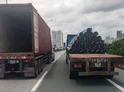 CSGT 4 lần mời làm việc, chủ xe container dàn hàng chắn Vành đai 3 vẫn không tới