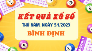 Kết quả xổ số Bình Định thứ Năm 5/1/2023 - XSBDI 5/1
