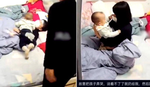 Cảnh vợ ốm bẹp, chồng quát nạt quẳng con lên giường bắt chăm sóc gây phẫn nộ