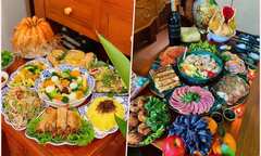 Đua nhau đặt mâm cỗ tiền triệu cúng ông Công ông Táo