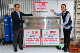 UNIQLO trao tặng hệ thống nước uống sạch đến 10 trường học tại ĐBSCL