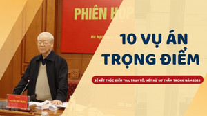 10 vụ án trọng điểm sẽ kết thúc điều tra, truy tố, xét xử sơ thẩm trong năm 2023