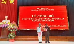Trưởng Công an thành phố Đông Hà làm Phó Giám đốc Công an tỉnh Quảng Trị