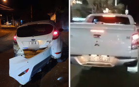 Gia Lai: Tài xế bỏ chạy, vượt đèn đỏ sau va chạm giao thông