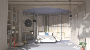 Nhà xoay giúp tiết kiệm diện tích 