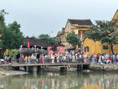 Ảnh: Phố cổ Hội An dập dìu du khách tham quan trong dịp Tết Nguyên đán