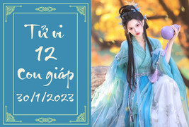 Tử vi vui 12 con giáp hôm nay thứ Hai ngày 30/1: Tuất thăng tiến, Mùi tiêu nhiều