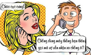 Thành cục cưng của vợ nhờ mượn điện thoại bạn thân