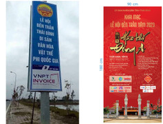 Sự thật về biển quảng cáo đền Trần Thái Bình 'phi quốc gia' gây xôn xao dư luận