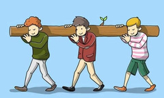 Chỉ với bức hình này, đố bạn biết ai là người vác nặng nhất