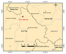 Liên tiếp 2 trận động đất xảy ra tại Kon Tum