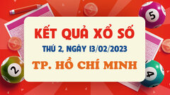 Kết quả xổ số TP.HCM 13/2 - XSHCM 13/2/2023