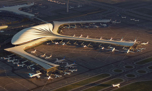 Thiết kế 3D nhà ga sân bay lấy cảm hứng từ lông vũ ở Trung Quốc