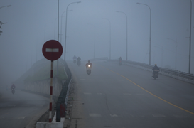 Sương mù dày đặc, Thành phố Hà Tĩnh mờ ảo như Sapa