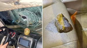 Xác minh ô tô bị ném đá xuyên kính khi đang chạy trên cao tốc Hà Nội – Ninh Bình