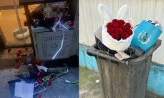 Nhặt hoa ở thùng rác sau ngày Valentine, cô gái nhận được điều bất ngờ
