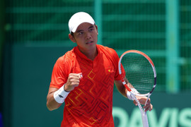 Lý Hoàng Nam tranh tài tại giải quần vợt phong trào lớn nhất miền Bắc