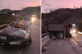 Xe tải lật đè bẹp ô tô con khiến 4 người thương vong: Khởi tố vụ án 