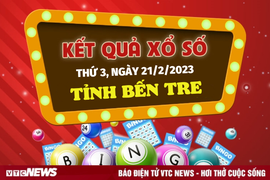 XSBT 21/2 - trực tiếp kết quả xổ số Bến Tre thứ Ba 21/2/2023