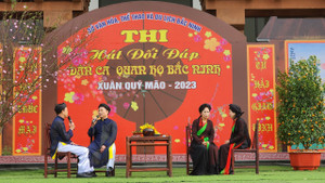 Hơn 500 liền anh, liền chị thi hát quan họ Xuân Quý Mão 2023 