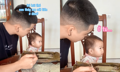 Bố sướng rân khi con gái hứa cho tiền tiêu