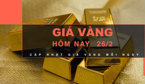 Giá vàng hôm nay 26/2: Tiếp tục đà giảm