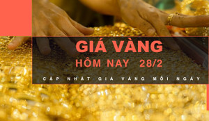 Giá vàng hôm nay 28/2: Giảm không ngừng