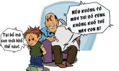 'Bố lấy phải vợ dữ dằn là tại mày'