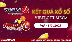 Vietlott Mega 6/45 1/3 - kết quả xổ số Vietlott Mega hôm nay 1/3/2023