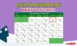 Lịch âm 4/3 – Âm lịch hôm nay 4/3 chính xác nhất - lịch vạn niên 4/3/2023
