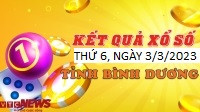 Kết quả xổ số Bình Dương thứ Sáu 3/3/2023 - XSBD 3/3