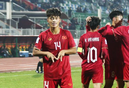 Xem lại siêu phẩm của Quốc Việt vào lưới U20 Qatar