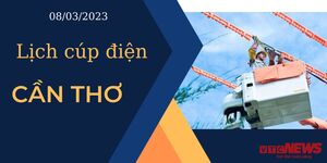 Lịch cúp điện hôm nay tại Cần Thơ ngày 8/3/2023