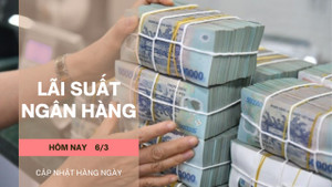 Lãi suất ngân hàng hôm nay 6/3: Vẫn trong xu hướng giảm, cao nhất 9,5%