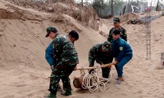 Xử lý an toàn quả bom nặng hơn 150kg còn nguyên ngòi nổ