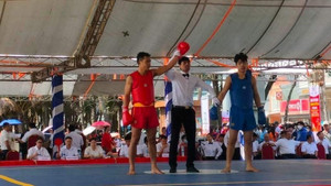 Wushu vô địch quốc gia lần đầu tiên thi đấu ngoài trời